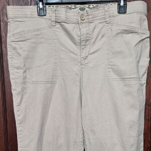 Gloria Vanderbilt Men's Khakis in Beige